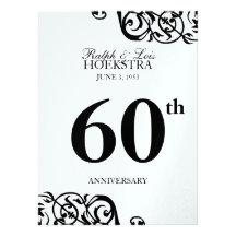 Anniversary table centerpiece party reception invitations