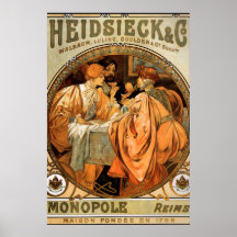 Annonce 2 de biscuits d'Alphonse Mucha de poster v