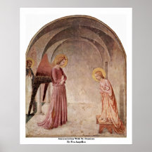 Annonce avec St Dominic par ATF Angelico Poster
