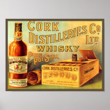Annonce de cru de whiskey de distilleries de liège affiche
