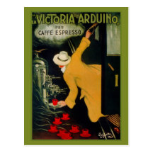 Annonce italienne de machine de café des années 19 cartes postales