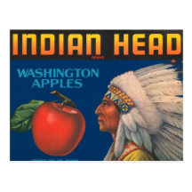 Annonce principale indienne de cru de pommes de Wa Cartes Postales