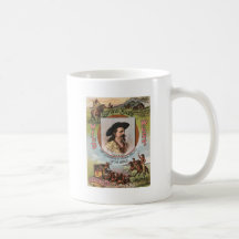 Annonce vintage de l'exposition 1893 occidental de tasse
