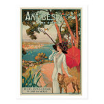 Annonce vintage de voyage d'Antibes France Cartes Postales