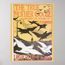 Annonce vintage d'oie de mère de nouveau d'art affiches