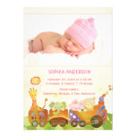 Annonces de naissance de photo de bébé : Train de  Invitations Personnalisées