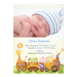 Annonces de naissance de photo de bébé : Train de  Cartons D'invitation Personnalisés