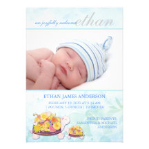 Annonces de naissance de photo pour le bébé faire-parts