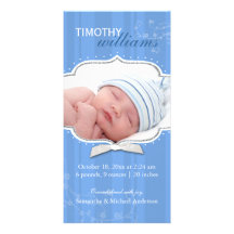 Annonces de tourbillonnement de naissance de photo photocarte customisée