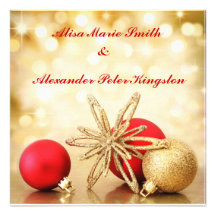 Annonces d'invitations de mariage d'hiver de Noël