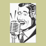 Annonceur par radio impressions sur toile