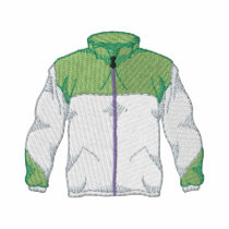 Anorak polos brodés