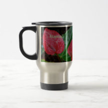 Anthure tropical de rouge de fleur d'Hawaï Tasses