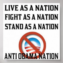 Anti affiche de nation d'Obama