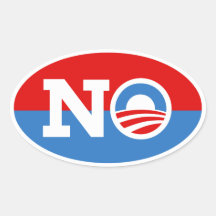 Anti Barack Obama Biden AUCUN autocollant d'ovale 