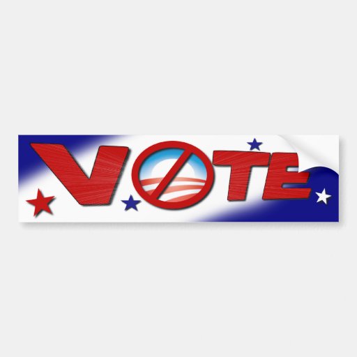 Anti Barack Obama - vote Adhésif Pour Voiture