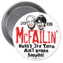Anti bouton de McCain Palin McFailin Pin's Avec Agrafe