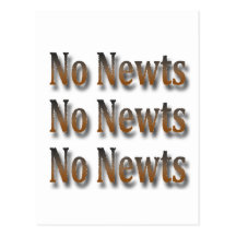 Anti chant drôle de Newt Gingrich Cartes Postales