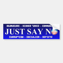 Anti conception de Barack Obama Autocollants Pour Voiture