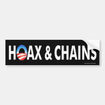Anti de chaînes d'obama adhésif pour pare-chocs de autocollants pour voiture