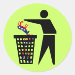 Anti démocrates adhésifs ronds