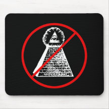 Anti nouvel ordre mondial MAINTENANT Mousepad d'Il Tapis De Souris