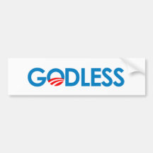 Anti-Obama - ATHÉE Autocollants Pour Voiture