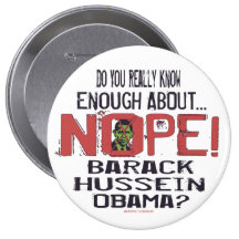 Anti Obama bouton de Nope Badges