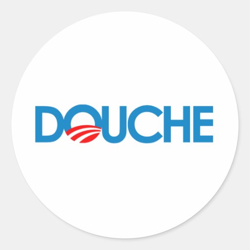 Anti-Obama Bumpersticker - douche Autocollants