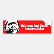Anti-Obama - c'est mon adhésif pour pare-chocs d'a Autocollant Pour Voiture