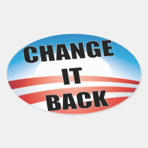 Anti Obama - changez-le de retour Autocollants