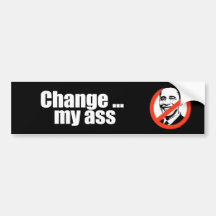 Anti-Obama - changez le mon As Adhésifs Pour Voiture