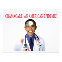 Anti Obama habillement de soins de santé d'Obamaca Invitation Personnalisable