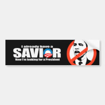 Anti-Obama - I aleady ont un sauveur Autocollants Pour Voiture