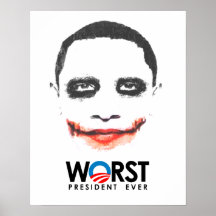 Anti-Obama - le plus mauvais noir du Président Eve Posters