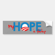Anti-Obama - mon ESPOIR se fane Autocollants Pour Voiture