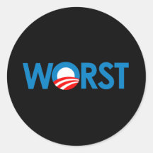 Anti-Obama - plus mauvais Adhésifs