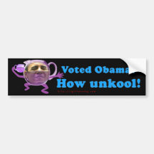 Anti-Obama "Unkool " Adhésif Pour Voiture