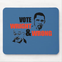 ANTI-OBAMA/WRIGHT ET T-SHIRT FAUX TAPIS DE SOURIS