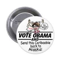 Anti-Palin bouton de Cariboobie Pin's
