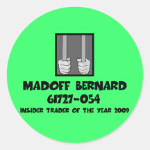 Anti prison de Bernard Madoff Autocollants