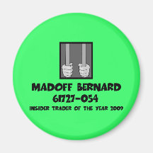 Anti prison de Bernard Madoff Magnets Pour Réfrigérateur
