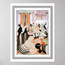 Anti suffragettes d'illustration vintage de magazi affiche