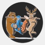 Anti vengeance d'animal de chasse autocollant