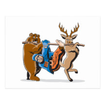 Anti vengeance d'animal de chasse carte postale