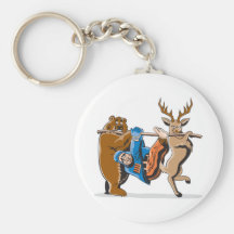 Anti vengeance d'animal de chasse porte-clef