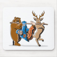 Anti vengeance d'animal de chasse tapis de souris