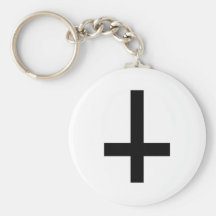 Antichriste croisé porte-clef