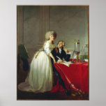 Antoine-Laurent Lavoisier et épouse Affiche