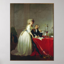 Antoine-Laurent Lavoisier et épouse Affiche